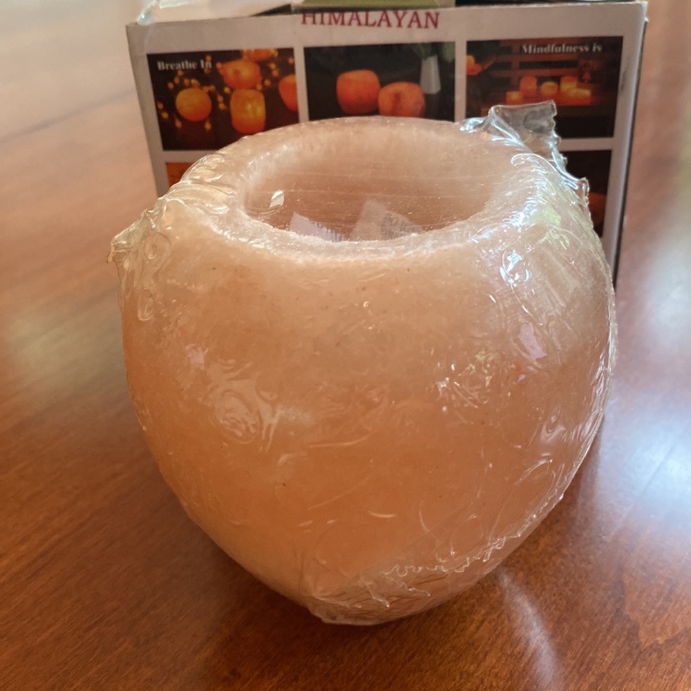 Natural Himalayan Salt Candle Holder